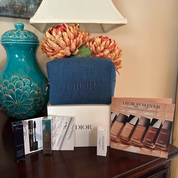 Dior Accessories - NWT Dior denim pouch in box 5 piece bundle
